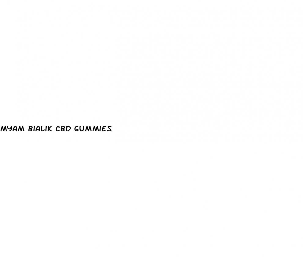 myam bialik cbd gummies