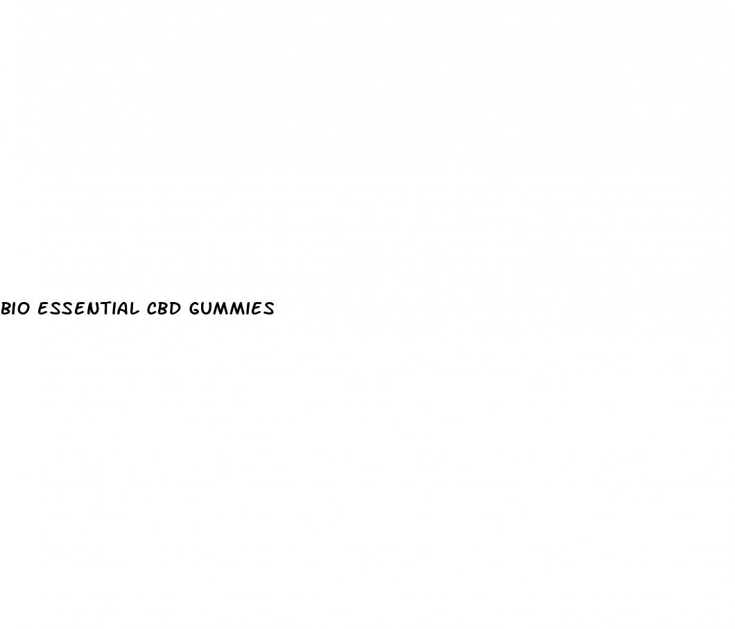 bio essential cbd gummies