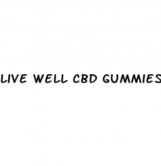 live well cbd gummies amazon