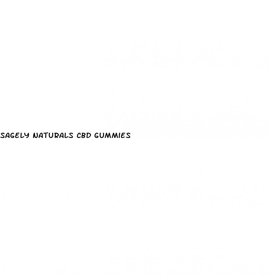sagely naturals cbd gummies