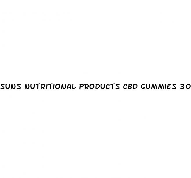 suns nutritional products cbd gummies 300 mg