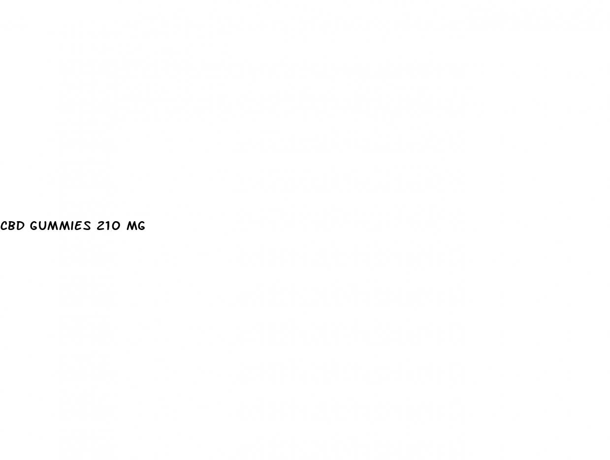 cbd gummies 210 mg