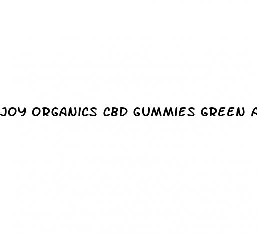 joy organics cbd gummies green apples