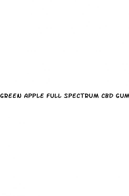 green apple full spectrum cbd gummies
