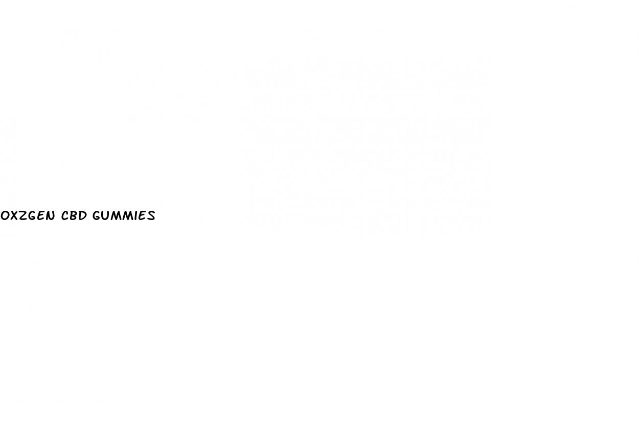 oxzgen cbd gummies