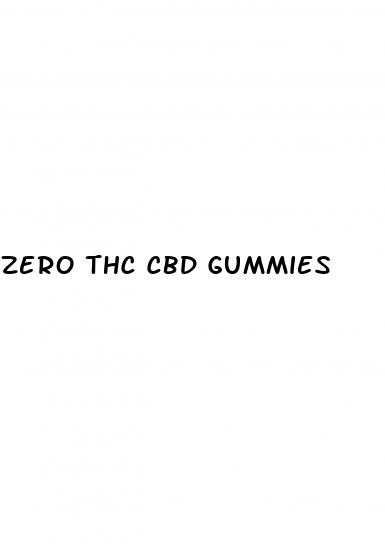 zero thc cbd gummies