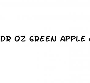 dr oz green apple cbd gummies