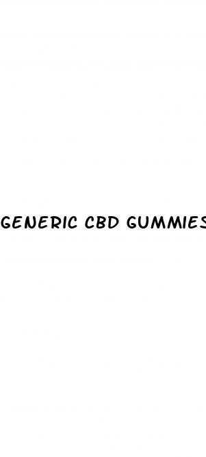 generic cbd gummies