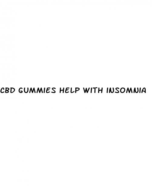 cbd gummies help with insomnia