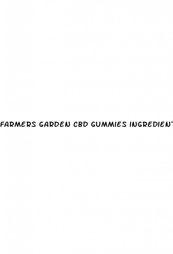 farmers garden cbd gummies ingredients list