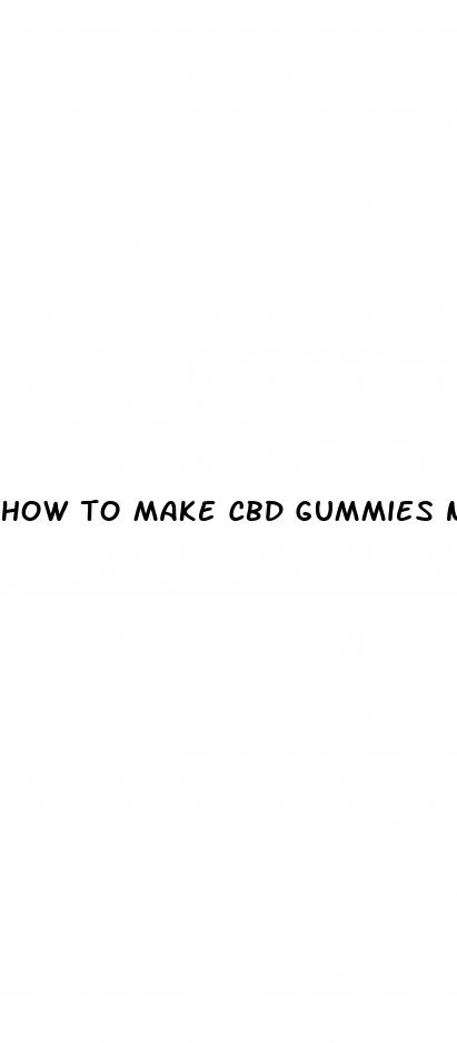 how to make cbd gummies no gelatin