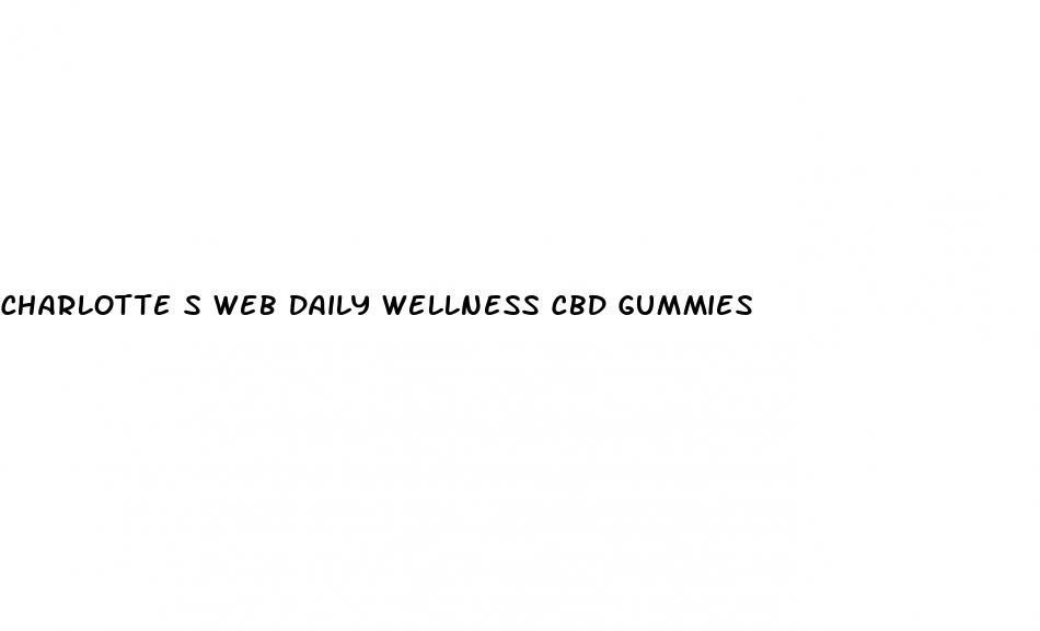charlotte s web daily wellness cbd gummies