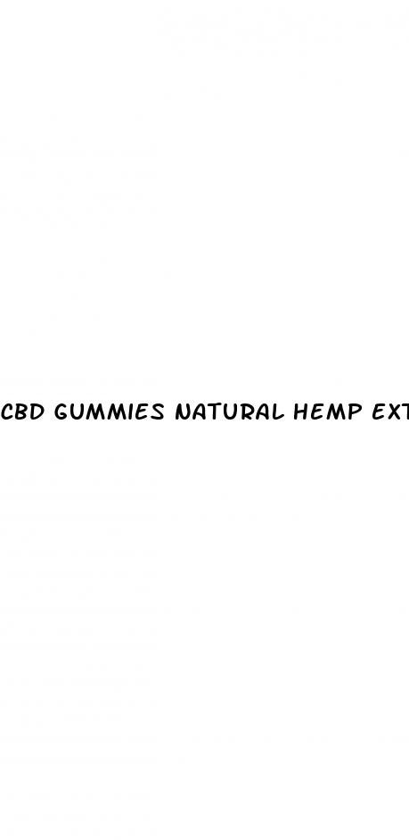cbd gummies natural hemp extract