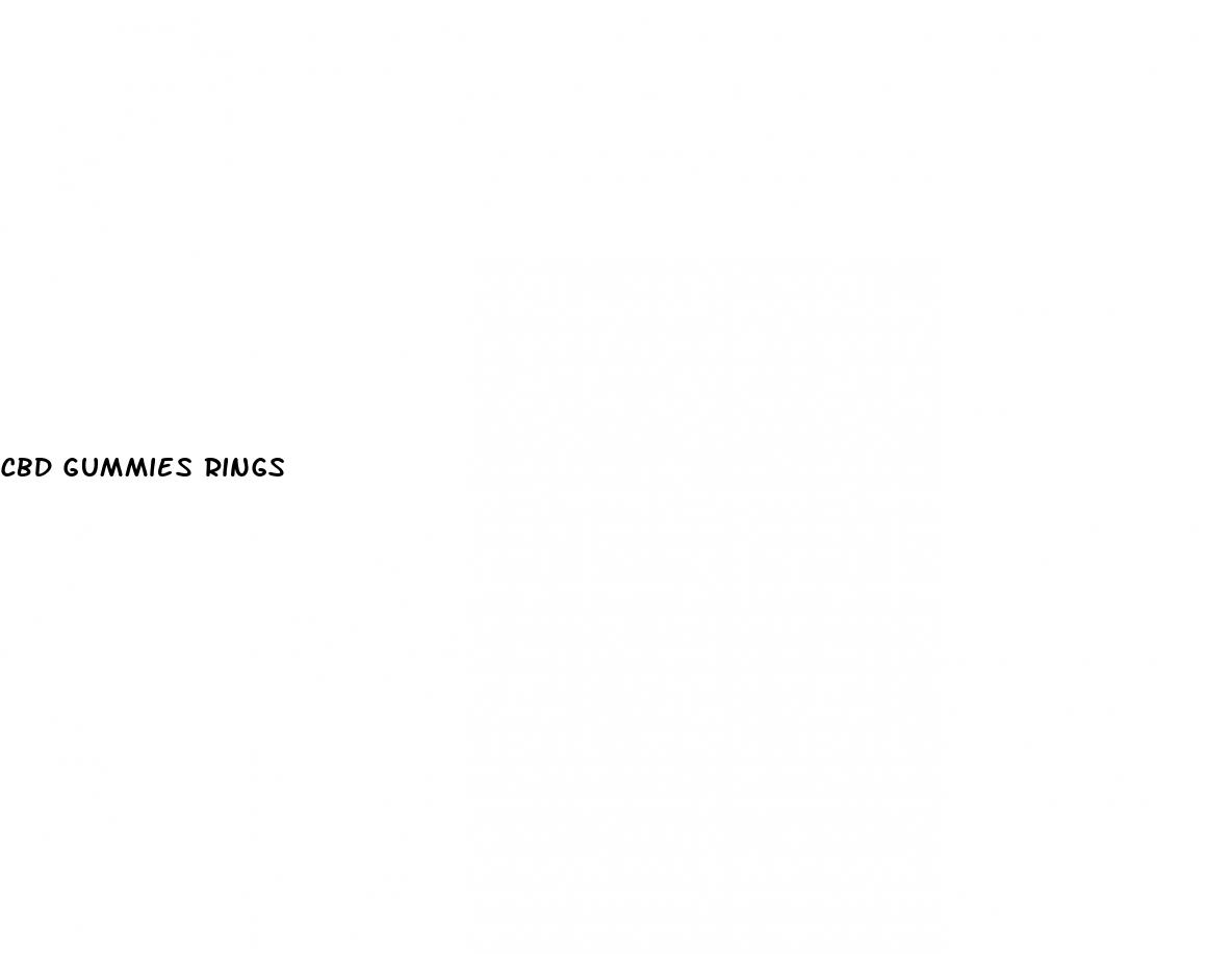 cbd gummies rings
