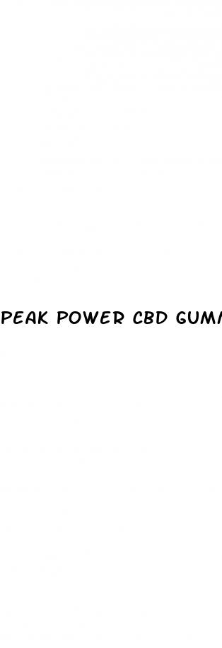 peak power cbd gummies ingredients list