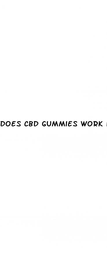 does cbd gummies work for sex