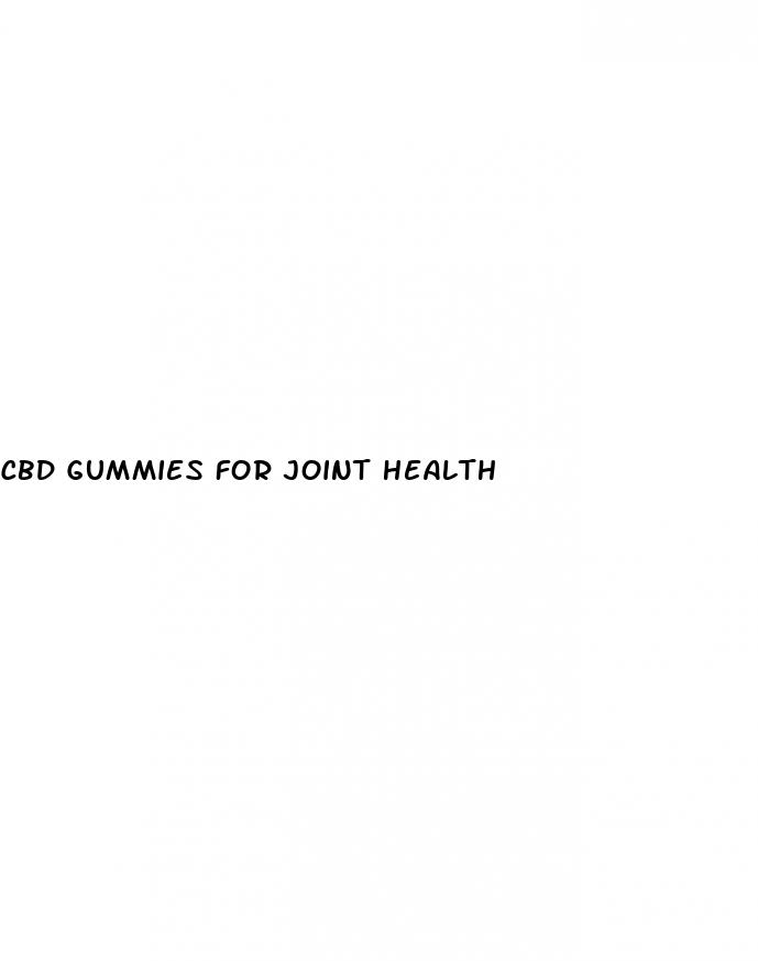 cbd gummies for joint health