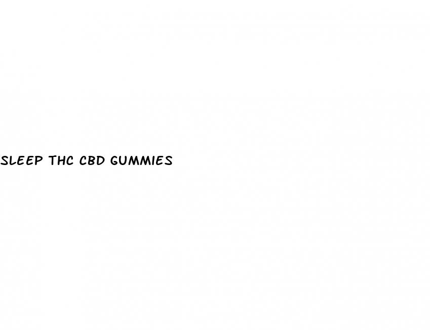 sleep thc cbd gummies