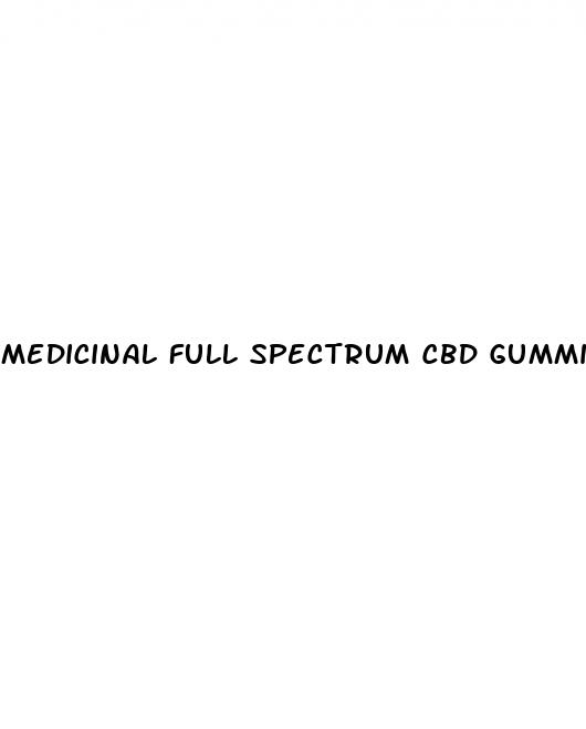 medicinal full spectrum cbd gummies