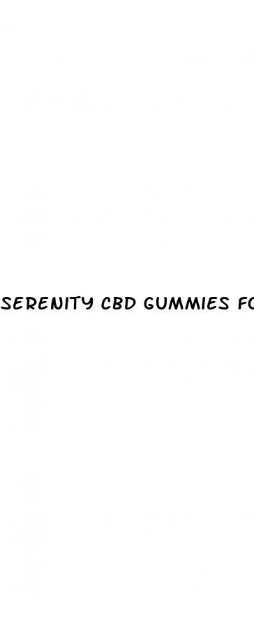 serenity cbd gummies for alcohol