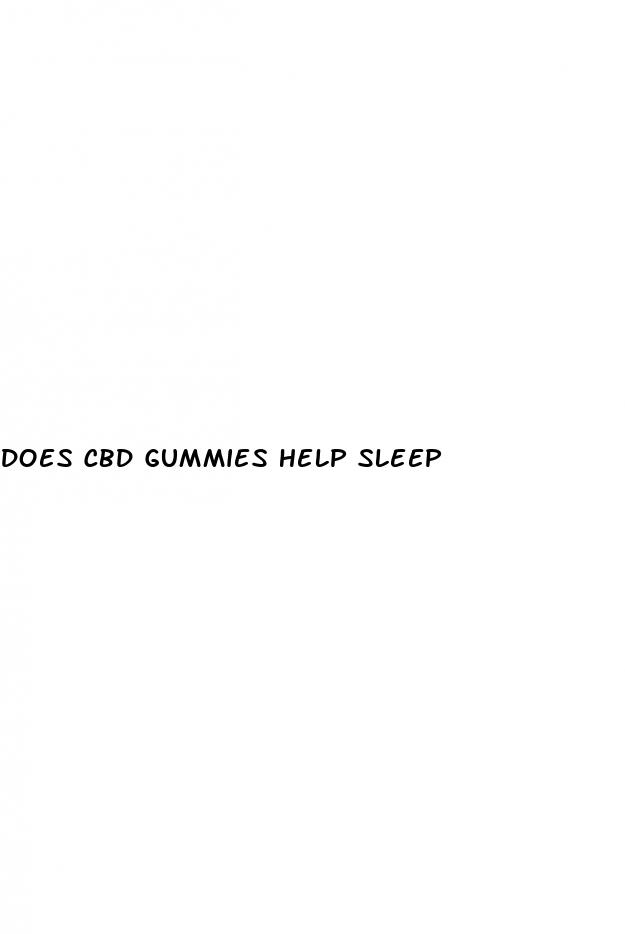 does cbd gummies help sleep