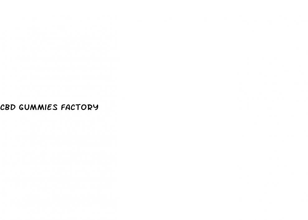 cbd gummies factory