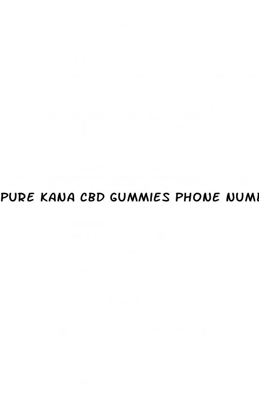 pure kana cbd gummies phone number