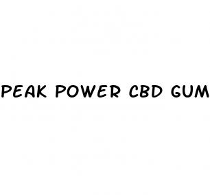 peak power cbd gummies official website
