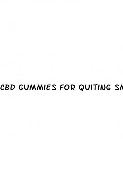 cbd gummies for quiting smoking