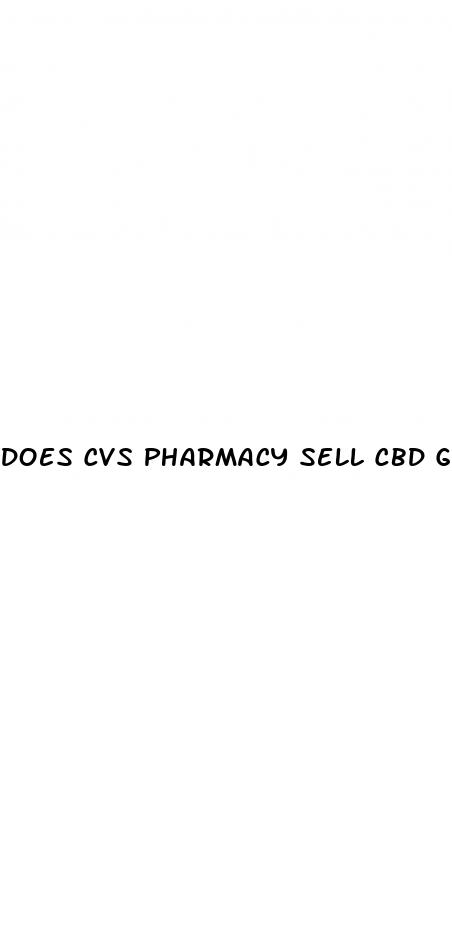 does cvs pharmacy sell cbd gummies