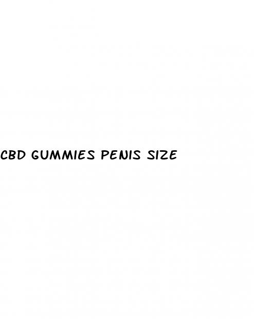 cbd gummies penis size