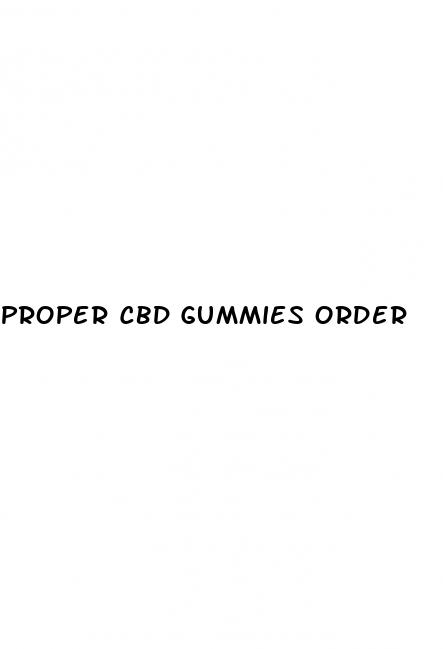 proper cbd gummies order
