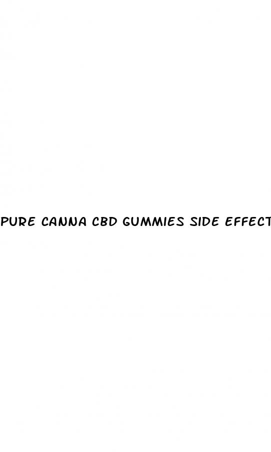 pure canna cbd gummies side effects