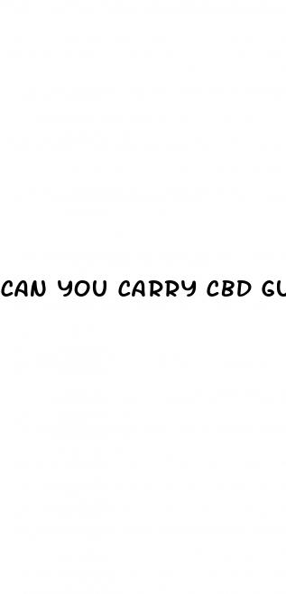 can you carry cbd gummies on a plane