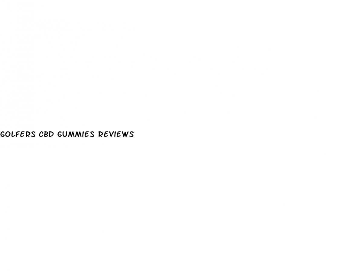 golfers cbd gummies reviews