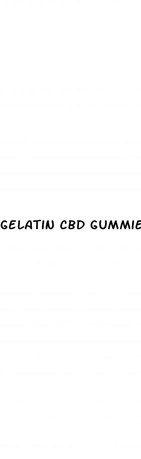 gelatin cbd gummies