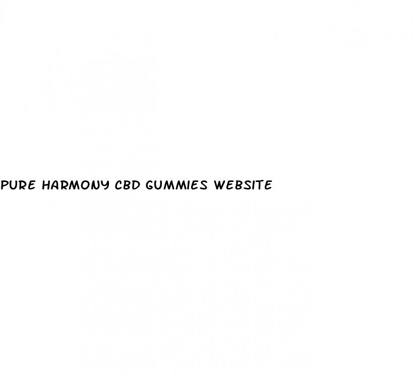 pure harmony cbd gummies website