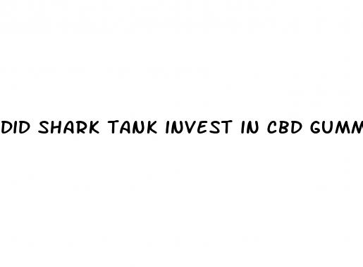 did shark tank invest in cbd gummies to quit smoking