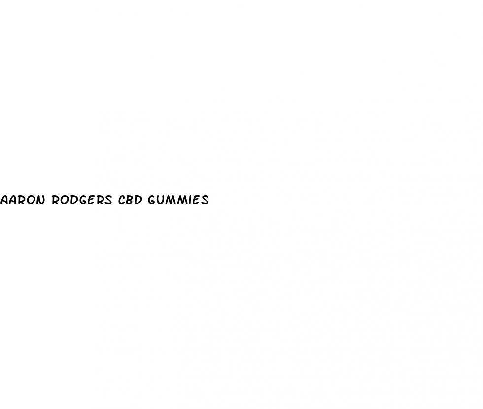 aaron rodgers cbd gummies