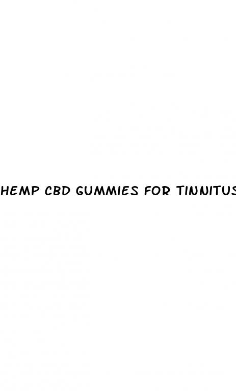 hemp cbd gummies for tinnitus