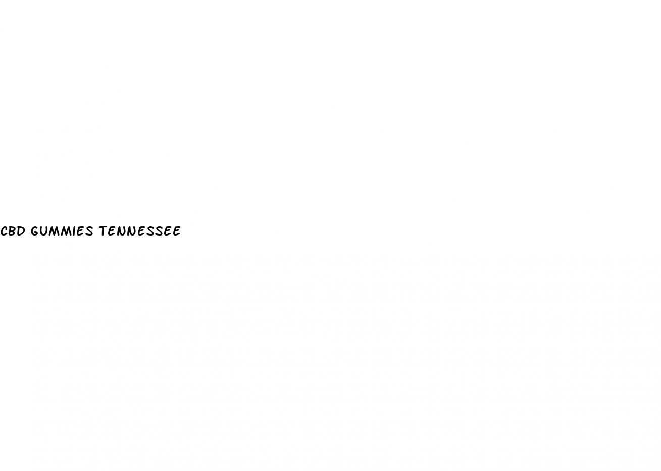 cbd gummies tennessee