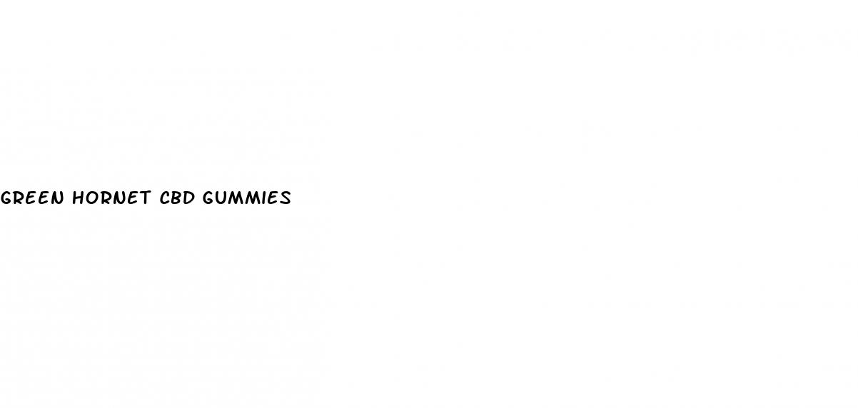 green hornet cbd gummies