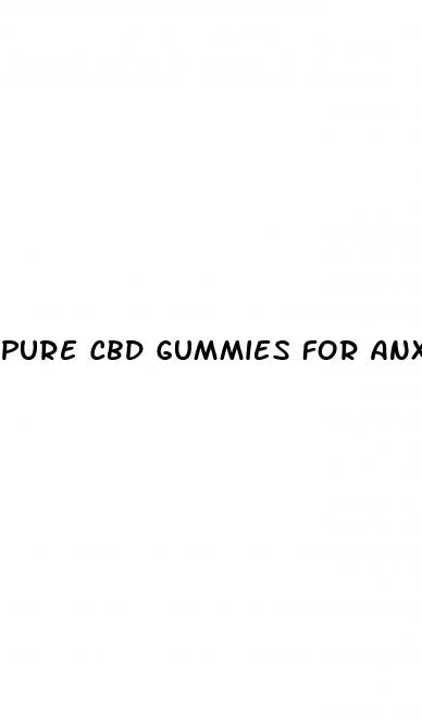pure cbd gummies for anxiety