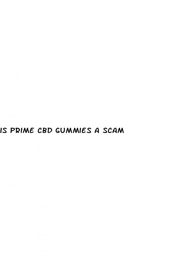 is prime cbd gummies a scam