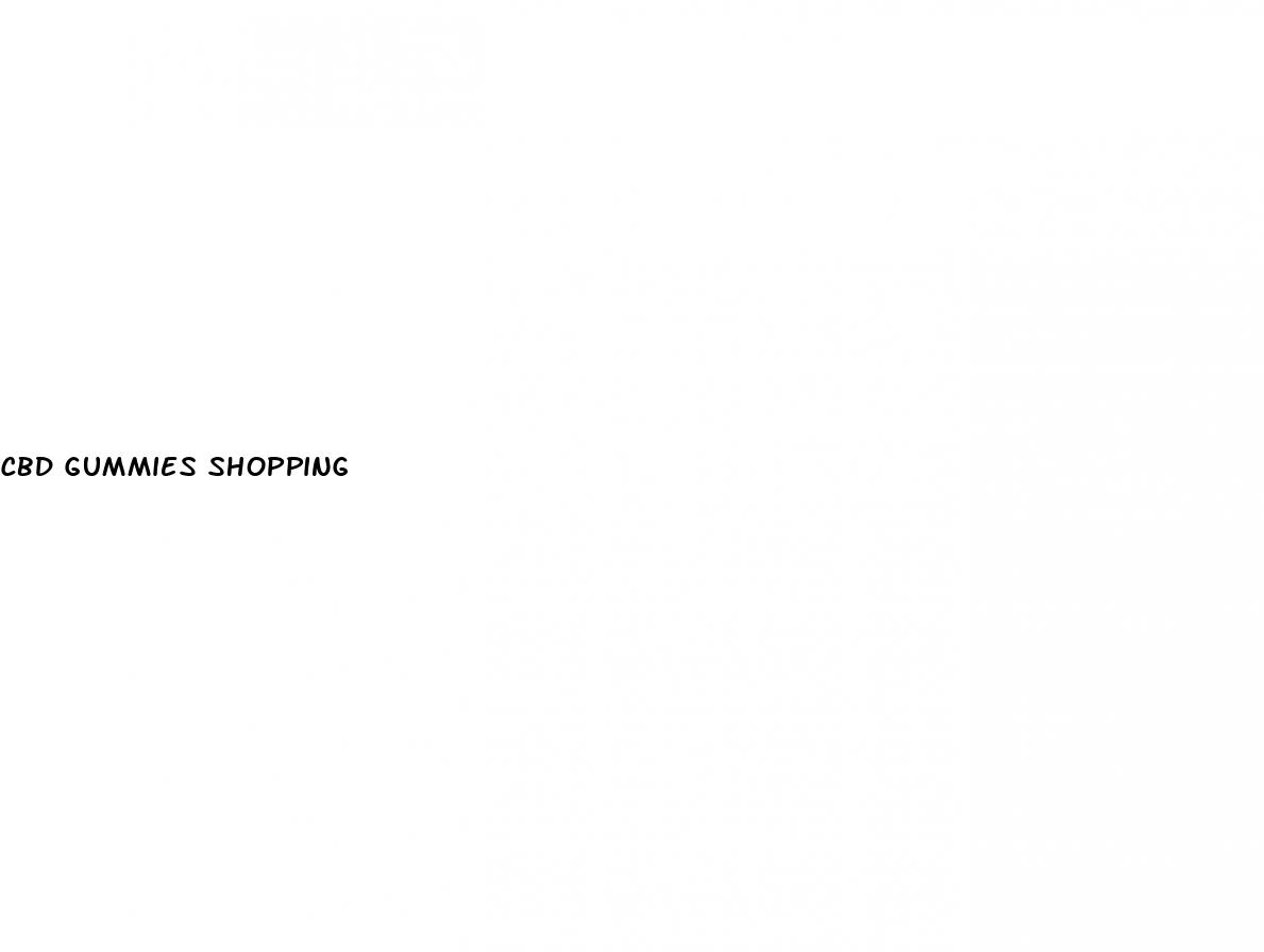 cbd gummies shopping