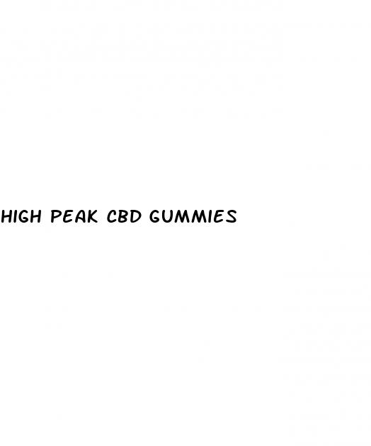 high peak cbd gummies