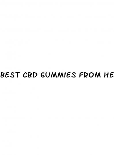 best cbd gummies from hemp