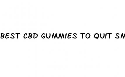 best cbd gummies to quit smoking shark tank