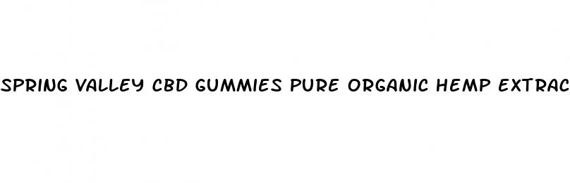 spring valley cbd gummies pure organic hemp extract 300mg