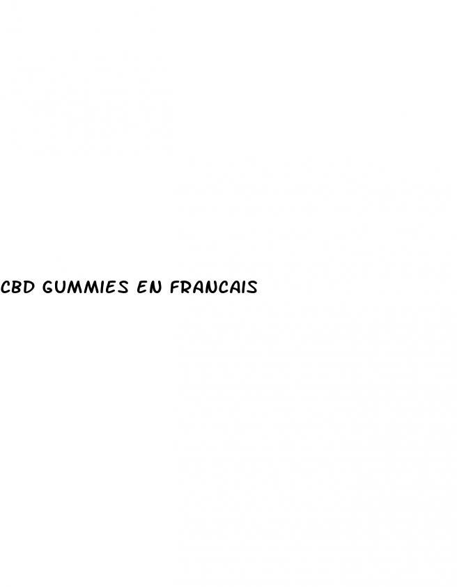 cbd gummies en francais